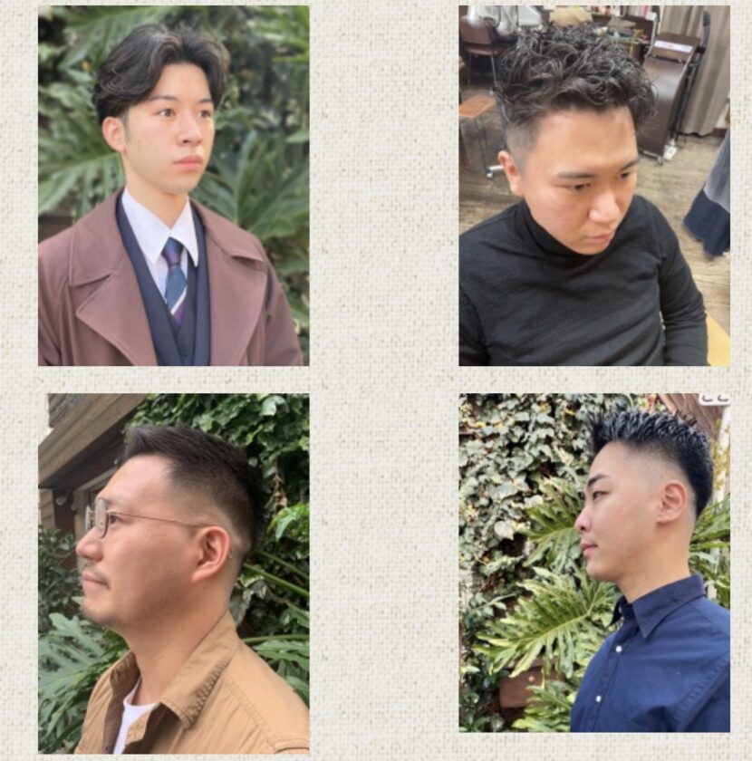 メンズのヘアスタイルもお任せください。
