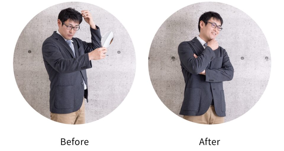 薄毛に悩んでいる貴方の為だけにある 「薄毛専門のカット」。トレサンパでは最近薄毛が気になってきた男性に 全力で対応させて頂きます。