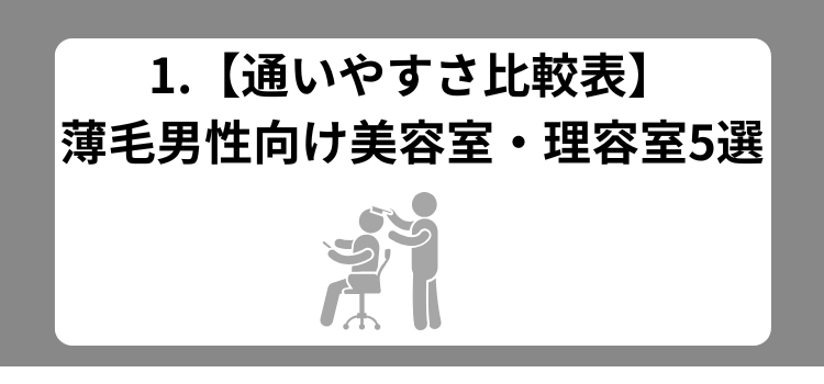 通いやすさランキング 1 - 薄毛カット専門理容室(床屋)・美容室ポータル|USUGE BEAUTY 通いやすさランキング 1