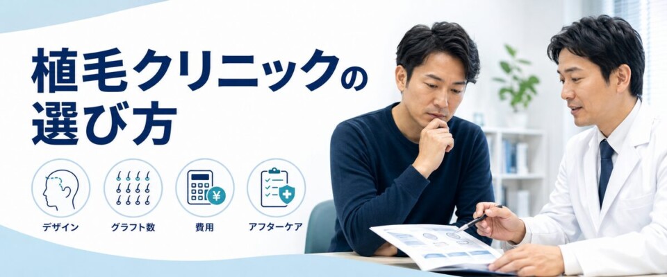 植毛クリニックの選び方
